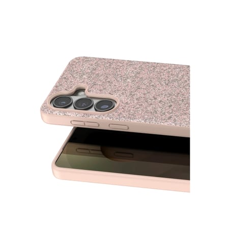 Bezos Onegif Samsung Galaxy S26 Plus Bright Simli Kapak - Pembe NIDA