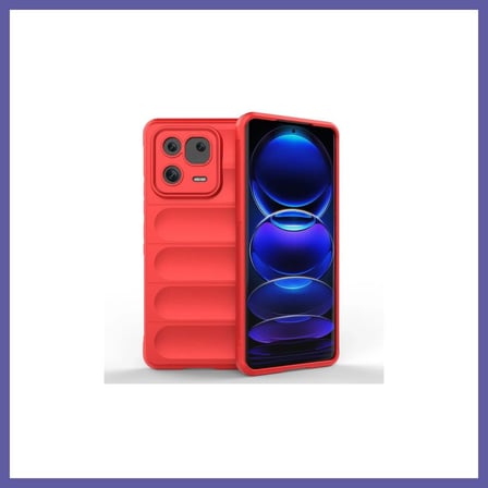 Bezos Mi 13 Pro Kılıf Optimum Silikon - Kırmızı NIDA