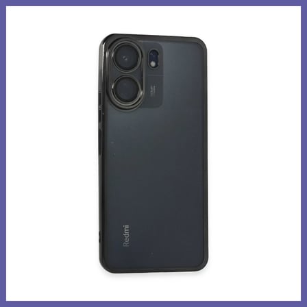 Bezos Redmi 13C Uyumlu Kılıf Lensli Silikon - Siyah NIDA