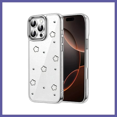 Bezos iPhone 16 Pro Max Uyumlu Fiyonk Desenli Kapak - Desen 2 NIDA