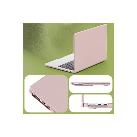 Bezos Macbook Air 15 2024 Macbook Deri Kapak - Pembe NIDA