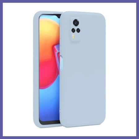 Bezos Vivo Y53S Uyumlu Kılıf Nano içi Kadife Silikon - Buz Mavi NIDA