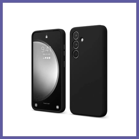 Bezos Samsung Galaxy S24 FE Uyumlu Kılıf First Silikon - Siyah NIDA