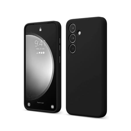 Bezos Samsung Galaxy S24 FE Uyumlu Kılıf First Silikon - Siyah NIDA