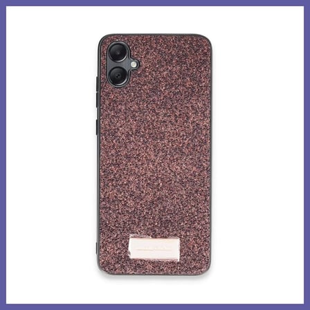 Bezos Onegif Samsung Galaxy A05 Uyumlu Bright Simli Kapak - Derin Mor NIDA