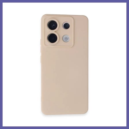 Bezos Redmi Note 13 Pro 5G Uyumlu Kılıf Nano içi Kadife Silikon - Pudra NIDA