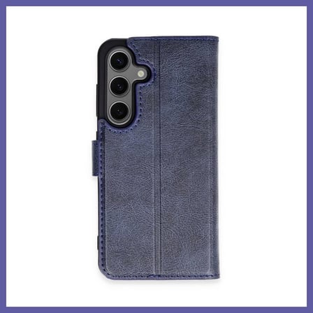Bezos Samsung Galaxy S24 Uyumlu Kılıf Trend S Plus Kapaklı Kılıf - Lacivert NIDA