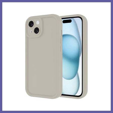Bezos iPhone 14 Uyumlu Kılıf Viera Silikon - Krem NIDA