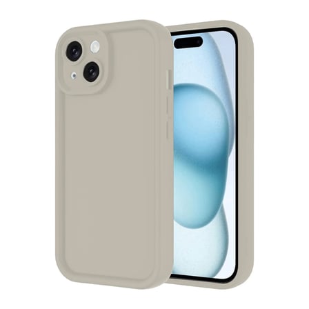 Bezos iPhone 14 Uyumlu Kılıf Viera Silikon - Krem NIDA