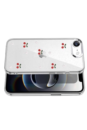 Bezos iPhone 16E Uyumlu Fiyonk Desenli Kapak - Desen 9 NIDA