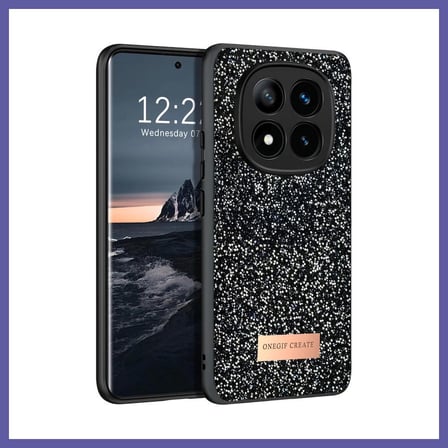 Bezos Onegif Redmi Note 14 Pro 4G Uyumlu Bright Simli Kapak - Siyah NIDA