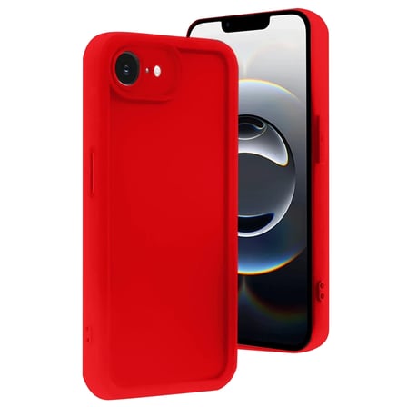Bezos iPhone 16E Uyumlu Kılıf Viera Silikon - Kırmızı NIDA