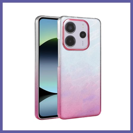 Bezos Redmi Note 14 4G Uyumlu Glossy Kapak - Pembe NIDA
