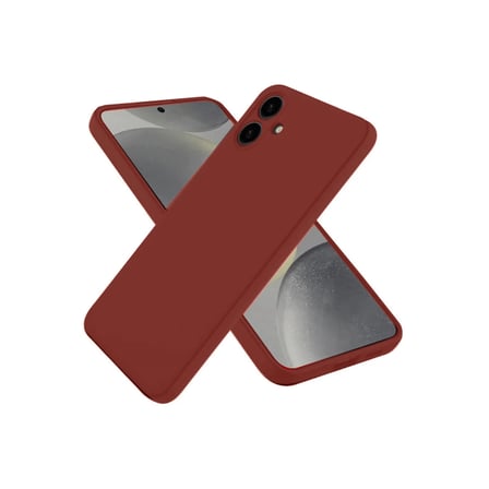 Bezos Samsung Galaxy A06 Uyumlu Kılıf First Silikon - Bordo NIDA