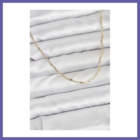 Bezos CM 14K Gold Renk Pirinç Ataç Zincir 60 cm Kadın Kolye NIDA