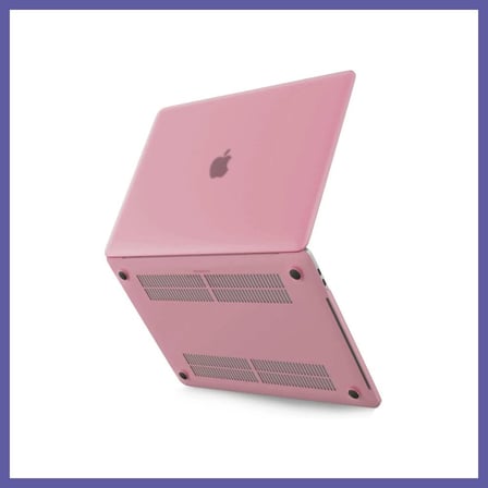 Bezos Macbook Pro 13 2021 Macbook Buzlu Kapak - Pembe NIDA