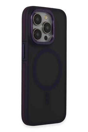 Bezos Joko iPhone 14 Pro Max Uyumlu Kılıf Rocky Magsafe Kapak - Derin Mor NIDA