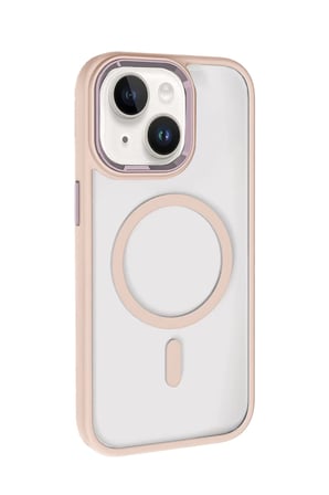 Bezos Joko iPhone 14 Uyumlu Magsafe Kapak - Pembe NIDA