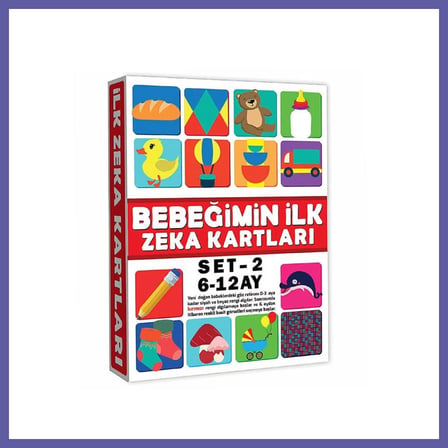 Bezos 2205 Eğitici Kartlar 6-12 Ay Zeka Kartları NIDA