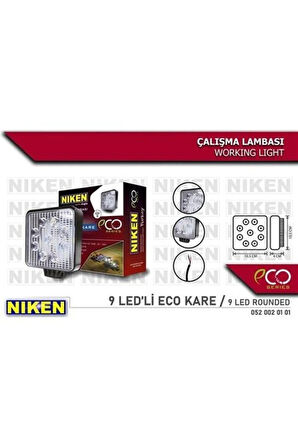 Calısma Lambası Eco 9 Ledli Kare