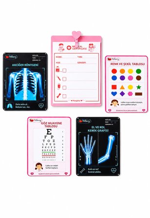 Ahşap Doktor Seti ve Dişçi Seti Çantalı Stetoskoplu Montessori Rol Yapma Oyunu Eğitici Oyuncak