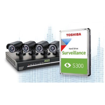 TOSHIBA S300, HDWT840UZSVA, 3.5&amp;quot;, 4TB, 256Mb 5400 Rpm, 7/24 Güvenlik HDD (Türkiye Distribüt