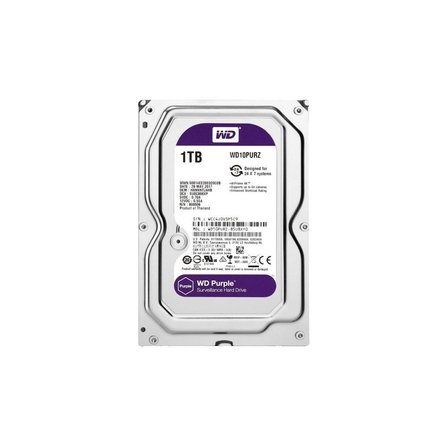 WD PURPLE, WD10PURZ, 3.5&amp;quot; 1TB, 64Mb, 5400 Rpm, 7/24 Güvenlik, HDD