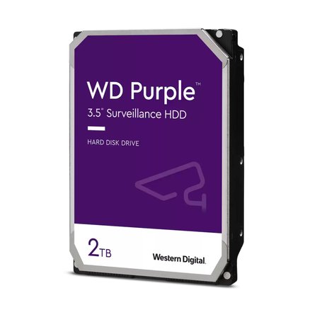 WD PURPLE, WD23PURZ,  3.5&amp;quot;, 2TB, 256Mb, 5400 Rpm, 7/24 Güvenlik, HDD (Türkiye Distribütörü 