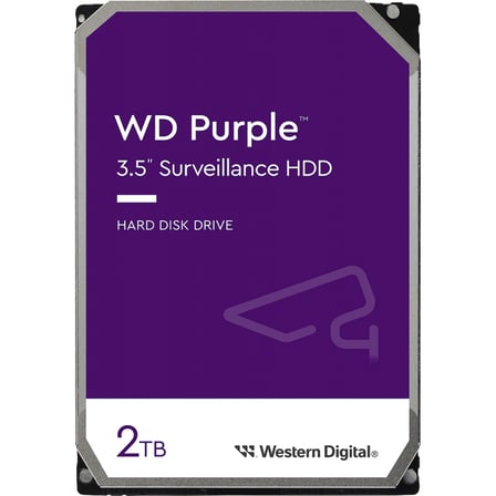 WD PURPLE, WD23PURZ,  3.5&amp;quot;, 2TB, 256Mb, 5400 Rpm, 7/24 Güvenlik, HDD (Türkiye Distribütörü 