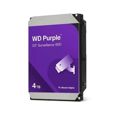 WD PURPLE WD44PURZ 3,5&amp;quot; 4TB, 128Mb, 5400 Rpm, 7/24 Güvenlik HDD (Türkiye Distribütörü Garan