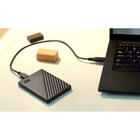 WD WDBYVG0010BBK-WESN, My Passport, 1TB, 2.5&amp;quot;, USB3.2, Taşınabilir, Harici HDD, Siyah (Türk