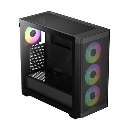 GAMDIAS ATHENA M3, 850W, 80+ Bronze, Tempered Glass, Type-C, Mesh Ön Panel, ARGB, ATX, GAMING KASA