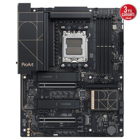 ASUS PROART B850-CREATOR WIFI NEO, 4xDDR5, 3xM.2, HDMI, DP, Type-C, PCIe 5.0, Wi-Fi 7, Bluetooth v5.