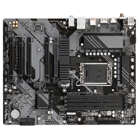 GIGABYTE B760 DS3H AX, rev.1.0, 4xDDR5, 2xM.2, DP, HDMI, Type-C, Wi-Fi 6E, Bluetooth v5.3, 12-13-14.