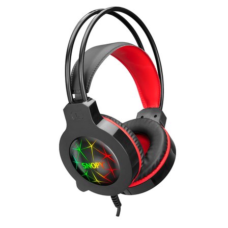 SNOPY SN-GX7, CRAZY, Kablolu, 3.5mm Jac, USB, Rainbow Aydınlatma, Gaming, Mikrofonlu, Kulaklık (Siya
