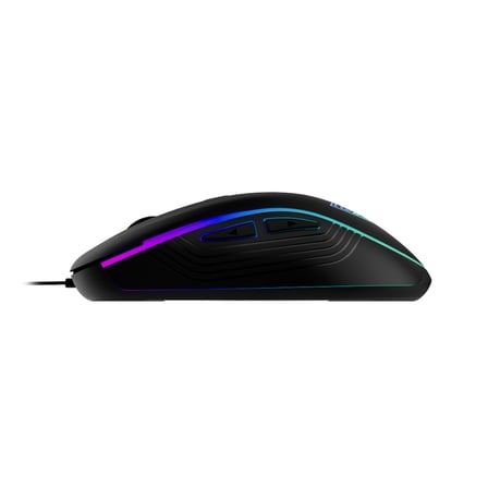 GAMDIAS AURA GS3, Çok Renkli Aydınlatma,  USB Kablolu, 6 Tuşlu, Gaming Mouse, 3.600 DPI, Siyah