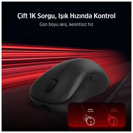 PHILIPS SPK9418, EVNIA, Siyah, USB Nano 2,4Gh ve Bluetooth Kablosuz, 12.000dpi, Optic, 6 Programlana
