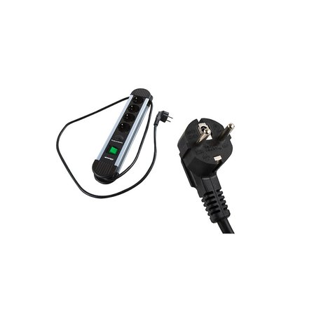 S-LINK Swapp SPGKS05, 5 Soket, Akım Korumalı Priz, 1.5Mt Kablo, 900 Joule (Gri) %100 Bakır