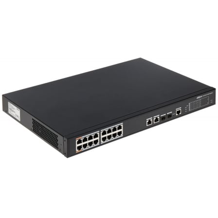 DAHUA CS4218-16ET-135, 16Port, Megabit, PoE 135W, 2 Port SFP Gigabit Combo, Cloud Yönetilebilir, Swi