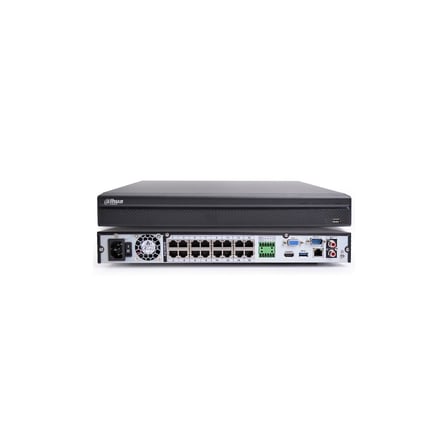 DAHUA  NVR4216-16P-4KS3, 16Kanal PoE, 8Mpix, H265+, 2 HDD Desteği, 1080P Kayıt, 240Mbps Bant Genişli