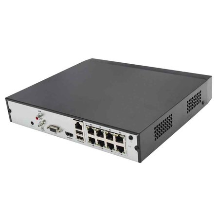 HILOOK NVR-108MH-C/8P, 8Kanal PoE, 8Mpix, H265+, 1 HDD Desteği, 1080P Kayıt, 80Mbps Bant Genişliği, 