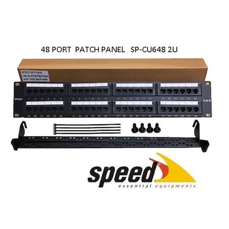 SPEED SP-CU648 48 PORT UTP CAT6 PATCH PANEL
