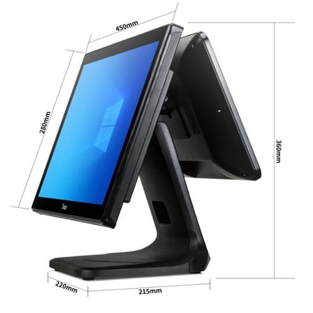 TIWOX TP-4950D 18.5" I5 5.NESİL 128GB NWME SSD 8GB DDR3 RAM 1366X768 POS PC + 13.2" MÜŞTER