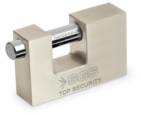 SGS 1366 Cam Kapı Kilidi Kayar Milli Saten Kaplama 80 mm