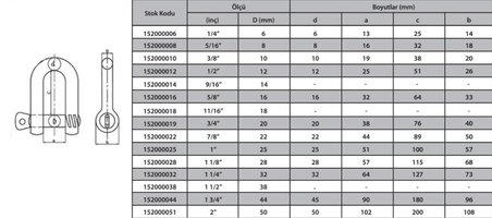 Ennalbur M8 Zincir Kilidi 5/16 ( 4 Adet )
