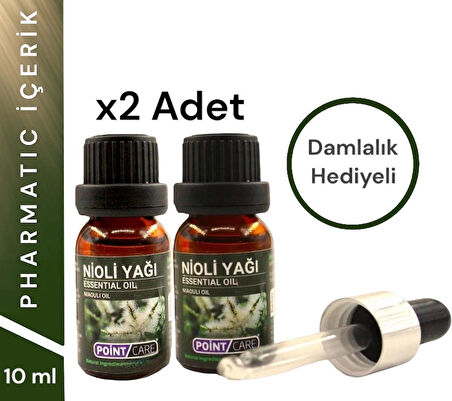 2 ADET Nioli Uçucu Yağı 10 ml Niaouli Essential Oil Damlalık Hediyeli