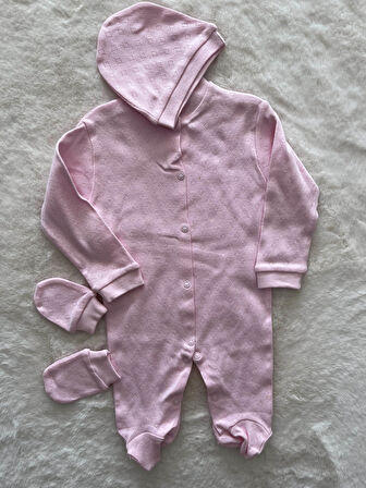 Patikli  Jakarlı Üçlü Tulum Set