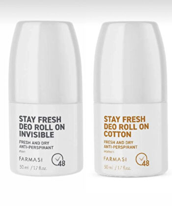 Farmasi Anti-Perspirant Deo Roll On Erkek Invısıble & Anti-Perspirant Deo Roll On Kadın Cotton