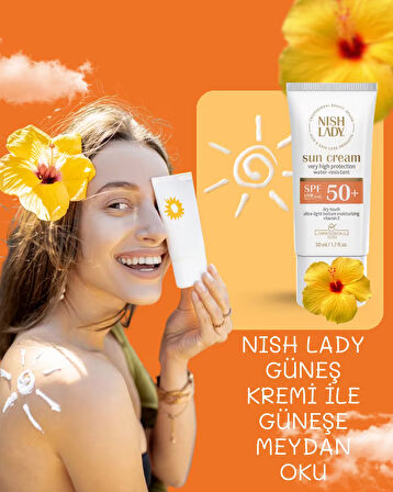 NISHLADY SPF 50 SUYA DAYANIKLI GÜNEŞ KREMİ