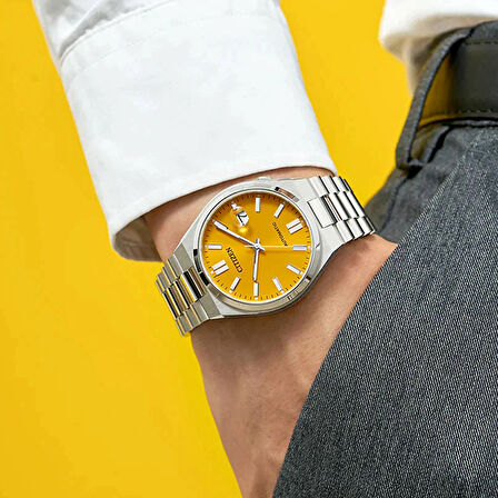 Citizen Tsuyosa NJ0150-81Z Erkek Saat – Sarı Kadran, Otomatik Mekanizma, Safir Cam